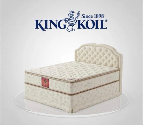 Quality queen box bed with mattress