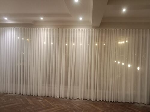 custom wave curtain for Living room
