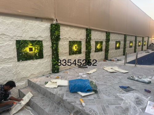 ديكورات بديل حجر وبديل خشب