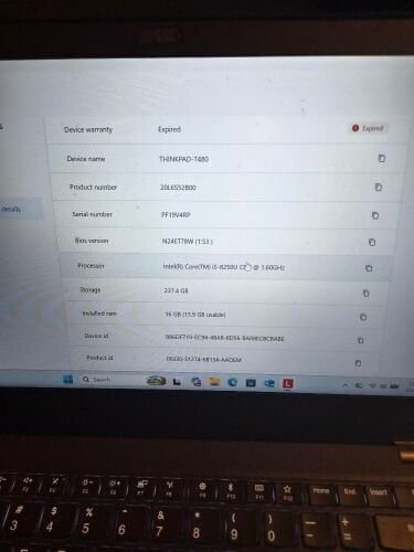 Thinkpad T480 touch 16gb negotiable