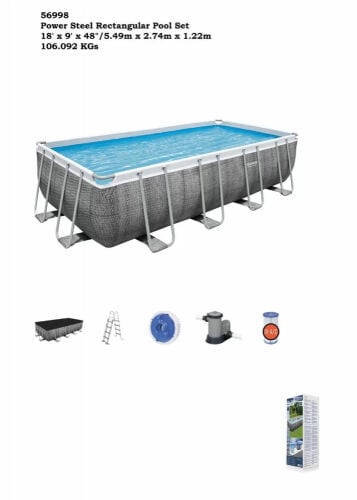 Swimming pool 5.49/2.74/1.22m