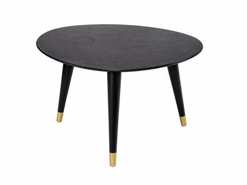 Black wooden table