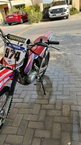 rearly used motorcycle, in good con