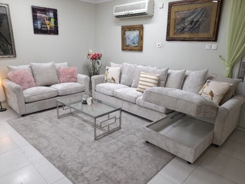 All Luxury L-U Shipe Sofa Set sale