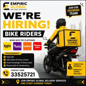 WE'RE HIRING BIKE RIDERS!