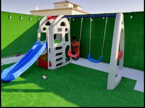 kids swing sliding