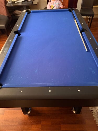 Pool table with accessories 