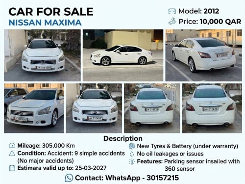 NISSAN MAXIMA-2012