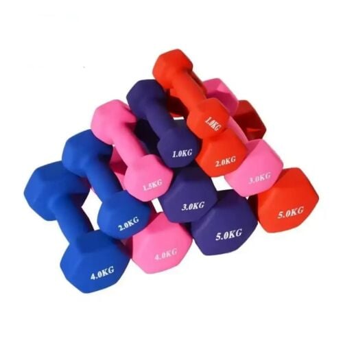 vinyl bumbell 1-10kg pair