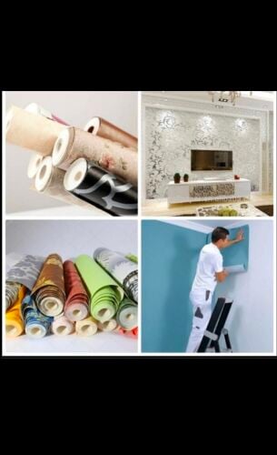 Walapapers parquet carpet curtain