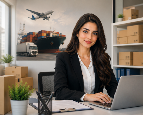 موظف مبيعات لشركة شحن