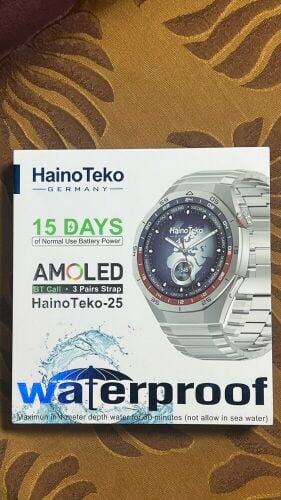 Hainu Tico smartwatch, brand new and with Bluetooth connectivity. I bought it for 320 riyals and now I want to sell it for 160 riyals. Urgent sale. The watch is still in its box. Contact 77693192