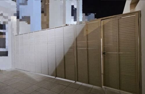 Metal Exterior Fence and Gate