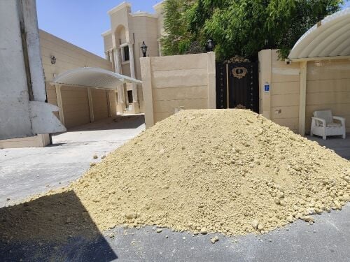 قار وطين زراعي وكنكري ورمل