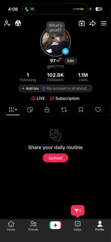 TikTok account for sale