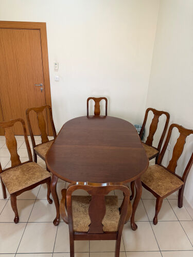 Solid Wood Queen Anne Dining Set