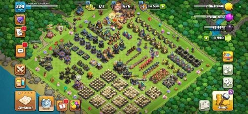 clash of clans account th 17 max
