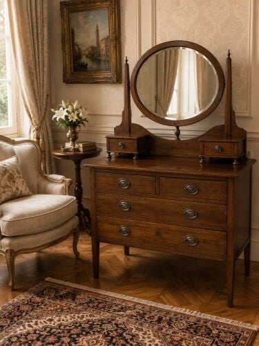 Antique Edwardian Mahogany dresser