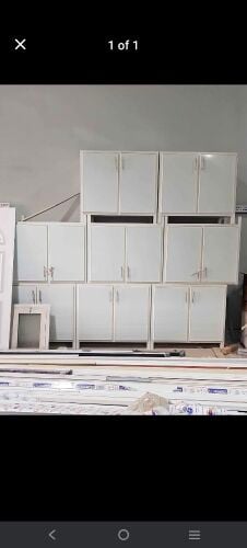 Aluminum kitchen cabinet work