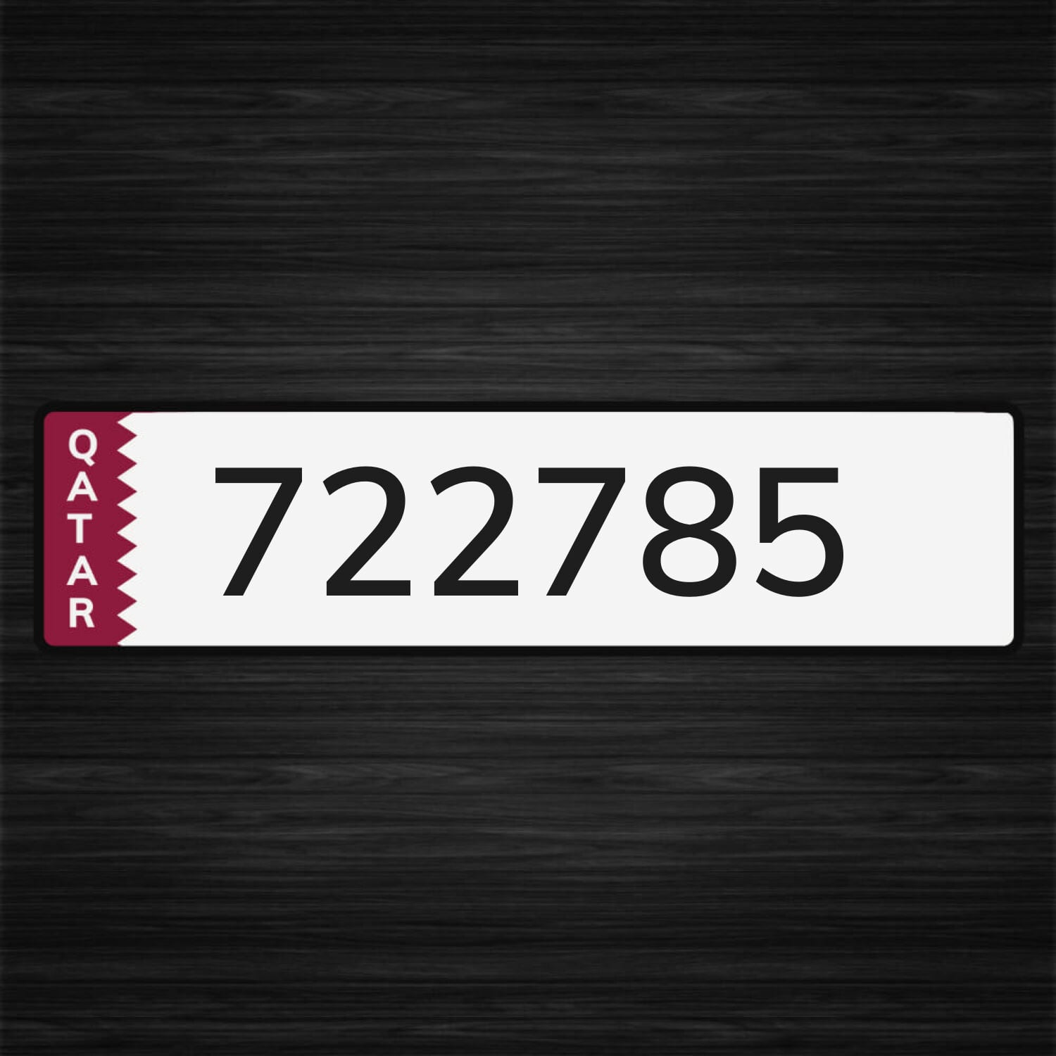 plate number 