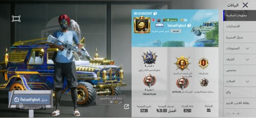 حساب ببجي للبيع مستوى لفل 84
