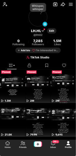 TikTok account for sale