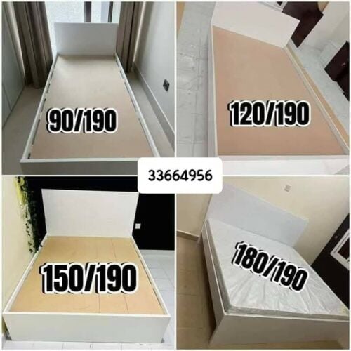 Wooden bed frame & mattress