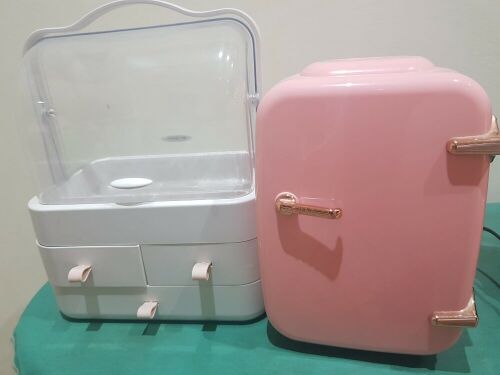 Cosmetics Fridge & Jewellery Stand