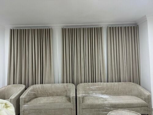 Curtains, rollers, vertical blinds