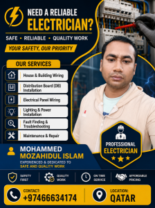 Any Electrical services can do it