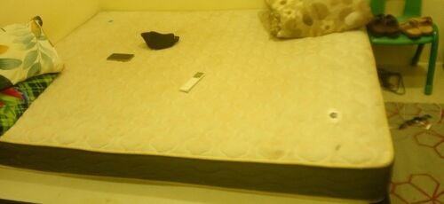 double bed and mattress