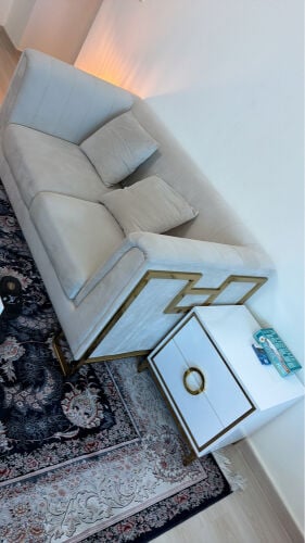sofa 2 seaters and 2 side tables