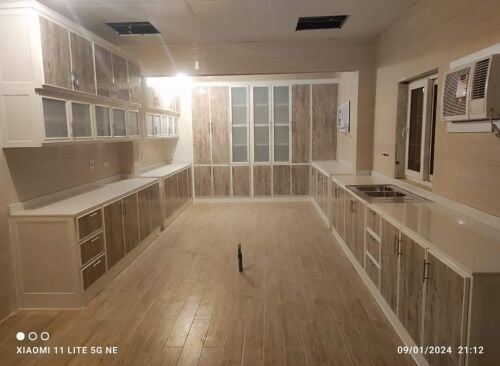 Aluminum kitchen cabinet making