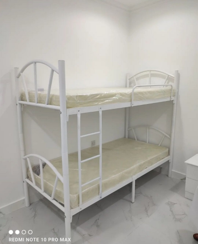 New Metal Black & White Bunk Bed