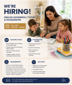 English Governess & Housekeeper