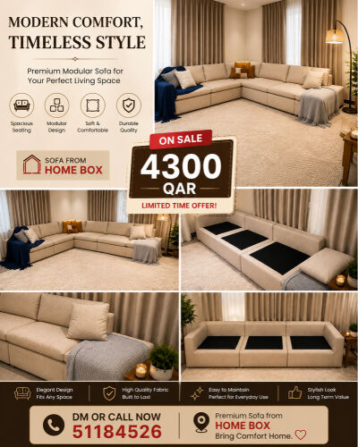 Beige color sofa from Home Box