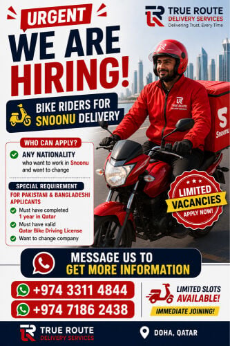 URGENT HIRING SNOONU BIKE RIDERS 