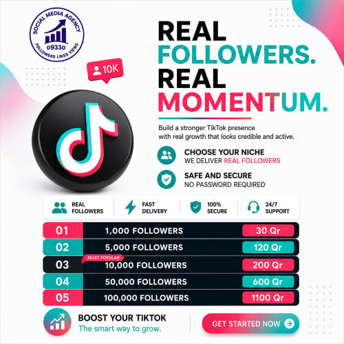 Instagram followers 10K for 150 qr 