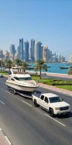 towing Jet boats & portable cabins