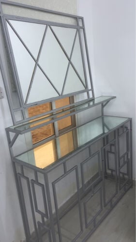 Table and mirror