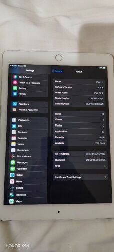i pad air2  16 gb
