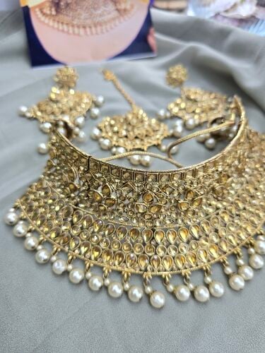bridal set choker necklace