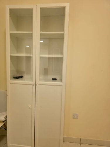 glass door cupboard for kitchen