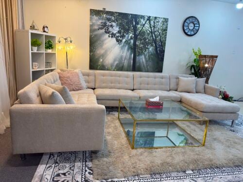 Luxurious ikea landskrona U shape