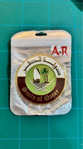 State of Qatar car logo
