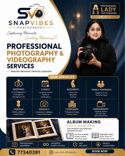 Lady photographer/Videographer 