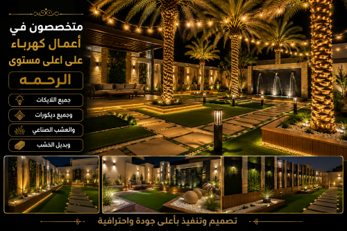 تشطيب الكهرباء داخلي وخارجي
