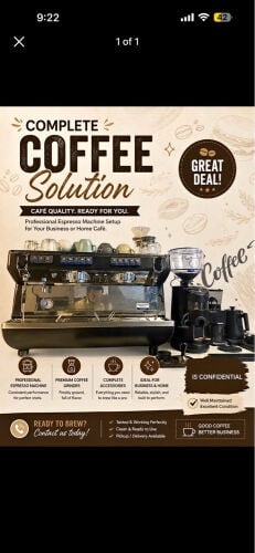 Coffee Machine & Grinder 