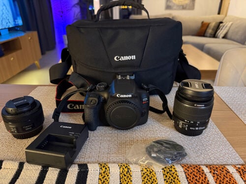 Canon EOS Rebel T6 + 50mm f/1.8 STM