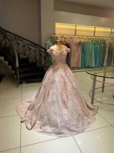 Pink dress used once price 4500